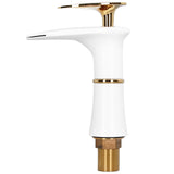 G1/2 Bathroom Faucet Washing Basin Bathroom Sink Tap Waterfall Single Hole Faucet for House Office V1294-YM0715-3112210113012