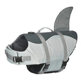 Size XL Grey Pet Life Jacket for Dogs - Summer Swimming Safety Vest with Shark Fin for Small to V888-ELOSUNG23302