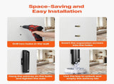 Cigarette Butt Receptacle, Stainless Steel Cylinder Cigarette Butt Container, Wall Mounted and V952-SYYHTGSKYZTB0FCVBV0