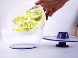 Salad Spinner with Strainer and Lid, Fruit and Vegetable Washer Dryer V1263-JX-5382