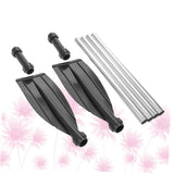 Durable Aluminum Aluminum Alloy Black Kayak Paddle Dual End Boat Oar with Ribbed Blades V1370-AZ4-18081