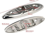 Boat Folding Cleat 6" Flip-up Heavy Dock Marine Grade 316 Stainless Steel 6inch V1259-DP01-A-1340
