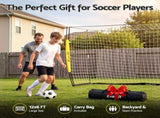 Everfit Portable Soccer Goal Net Fibreglass Polyester 12x6ft SN-B-FSG-126-YE