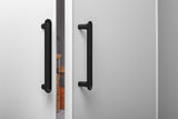 STOCKHOLM UNIVERSAL STORAGE CUPBOARD - SLIM SHAKER PANEL - DECO BLACK HANDLE V164-ECS1TBDB