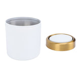 Desktop Trash Can Stainless Steel Stylish Desktop Waste Basket Small Garbage Can with Lid for Living V1294-YM0901-3117240307912
