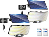 238LED Solar Powered Motion Sensor Outdoor Flood Light in Black LSB-59171