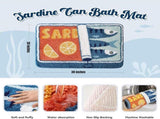 Sardine Can Bath Mat, Blue Bathroom Rugs for Bedroom, Soft Washable Rug Non Slip Cute Kitchen Bath V1258-DP02-C-555