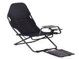 Artiss Steel Foldable Racing Simulator Cockpit Seat Wheel Stand Gear Shifter Mount Black RSC-FOLD-BK
