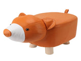 Cute Animal Footstool with Soft Padded Cushion and Prevent Slip Feet Small Footrest Stools for Kids V1294-YM0703-3116230004215