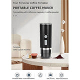Portable Espresso Coffee Machine for Car & Home Capsule Electric Coffee Maker V1263-JX-5698