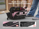 Tool Backpack, 56 Pockets, Heavy-duty Tools Storage Organizer Work Bags with Laptop Compartment & V952-GJBBSLD1012I9UUIW001V0