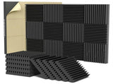 Acoustic Foam Panels, 2X12X12inch Self-Adhesive Sound Proof High Density Soundproof Wall Panels V1369-AZ3-W-11758
