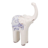 Elephant Ceramic Decor Safe Round Slippy Exquisite Porcelain Elephant Sculpture for Home Office V1294-YM0512-3115220138311