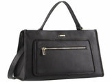 Morrissey Ladies Italian Structured Leather Tote Bag Handbag Womens - Black V563-MO-3029_BLK