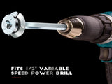 5 Pcs PVC Fitting Socket Saver Set with 1/2 Inch, 3/4 Inch, 1-1/2 Inch, 2 Inch, 3 Inch Head, PVC V1192-AZ-W-10757