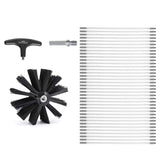 VEVOR 15.24M Dryer Vent Cleaner Kit, 37 Pieces Duct Cleaning Reinforced Nylon Dryer Vent V952-GDQJS50YC2PC72NYBV0