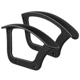 2 Pcs Chair Arm Accessories Arms Heavy Duty Gaming Velvet Office Black V1192-AZ-W-34267