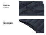 S Navy Blue Men's Lightweight Quilted Puffer Vest - Ideal Sleeveless Jacket for Winter Layering V888-ELOSUNG33576