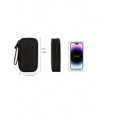 Waterproof Electronic Storage Bag Multi-Layer Organizer with Multiple Zippers for Cables, Hard V1370-AZ4-25377