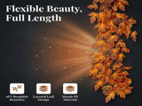 6ft Fall Garland Artificial Autumn Leaf Garland - Indoor Outdoor Decor V1369-AZ3-W-08057