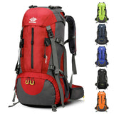 Orange High-Capacity Nylon Hiking Backpack - Durable, Multi-Functional Outdoor Travel Pack V888-ELOSUNG21547