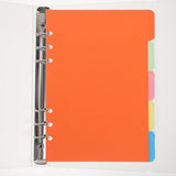 Aesthetic Clear A5 Binder 4Pcs Portable File Organizer for Document Storage V1369-AZ3-W-18057