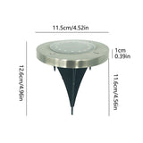 8-Pack Solar Ground Lights - Waterproof In-Ground Landscape Lighting for Pathway, Yard, Deck, Patio V1366-AZ2-W-16400