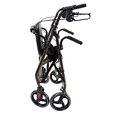 Orthonica Foldable Steel Frame Rollator Walker - Grey FRW-MAS-01L-GY