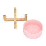 Fruit Salad Dessert Bowl Ceramic Bowl with Frame Big and Round Easy to Clean and Safe for FamilyPink V1294-YM0714-3118210285711