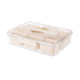 Divided Serving Tray with Lid Sealing Damp Proof Portable Spice Container Snack Box Container for V1294-YM0901-3118240168711