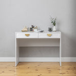 ODESSA DESK - WHITE - HAMPTONS - HALF MOON BRASS V164-ECS14H04G