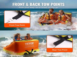 Towable Tube for Boating, 1-2 Riders Inflatable Towable Tubes with Deck Seats and Backrest, 340 lbs V952-CQTLSFDX2R00U07GEV0