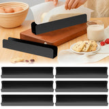 6 Pcs Carbon Steel U Shape Baking Mold Set, Non Stick Cookie Bread Loaf Pans for Home Baking, Black V1188-MS-721-197