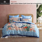 Logan and Mason 250TC Hyami Multi Cotton Sateen Quilt Cover Set Queen V442-LED-QUILTCS-HYAMI-MULTI-QS