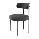 Charcoal Chic Boucle Elsa Dining Chairs V264-DNC-416B-CHL-02-1