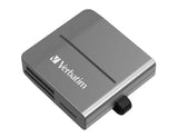 Verbatim USB 3.2 Gen 1 All- in-1 Card Reader SD, SDHC, SDXC, microSD, microSDHC, microSDXC, CF-1, V1202-V2-NAV-65678