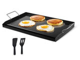 Carbon Steel Griddle, 24x16 inch Universal Flat Top Rectangular Plate, Gas Grill Griddle for BBQ V952-SCJPTG2516INF3XQ4V0