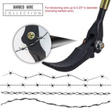 Heavy Duty Fence Wire Tensioner with Ergonomic Long Handle for Farm Ranch Orchard Agricultural Fence V1341-ZY-CC62X9ER-BLACK