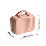 Hard Shell Makeup Case, 11.8 x 8.5 inch Portable Travel Toiletry Organizer, Waterproof Cosmetic Bag V1366-AZ2-W-25272