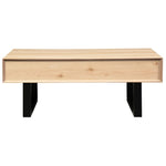 Aconite Coffee Table 120cm 2 Drawers Solid Messmate Timber Wood - Natural V315-VOD-OHIO-03