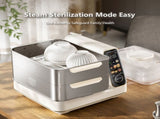 Hoper Layer Electric Food Steamer 16L Large Capacity 10 Second Start 24H Timer Independent Water V940-HG180-01