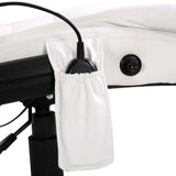 Artiss 8 Point Massage Office Chair Heated Seat Recliner PU White MOC-09M-WH