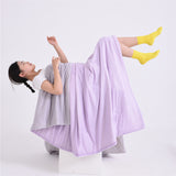 Purple and gray Cooling Summer Quilt with Ice Silk Fabric Lightweight Breathable Air Conditioner V888-ELOSUNG48478