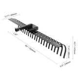 Tow Behind Landscape Rake, 1.5m Tow Dethatcher with 21 Steel Coil Tines, Lawn Dethatcher Rake V952-ZXSCJ60BDSDLG2B3EV0