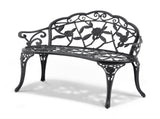Outdoor Bench, 38.8 inches Metal Bench for Outdoors, 480 lbs Load Capacity Bench, Outdoor V952-GYZYJS40YC00PL1X7V0