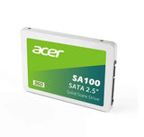 ACER SA100-480GB 2.5 SATA lll SSD Writing Speed 493 MB/s Reading Speed 560 MB/s BL.9BWWA.103 - 3 V1202-V2-BIW-SA100-480GB