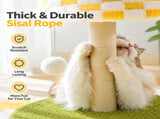 Plush Checkerboard Lamp Style Cat Scratching Post - 53 x 37.5 cm Extra Large Standing Cat Scratcher V888-ELOSUNG55466