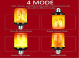 2pcs LED Flame Effect Fire Light Bulb Upgraded 4 Modes Flickering Fire Christmas Decorations Lights V1263-JX-1737