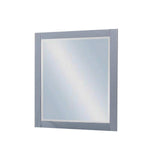 Dressing Chest with 6 Storage Drawers in Solid Wooden Mirror Metal Handles Grey Colour V43-DRS-SPNC