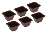 6 Pcs Furniture Risers Plastic Antislip Bed Risers Wood Grain for Storage Desk Sofa Chair Washing V1294-YM0521-3117220279611